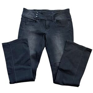 BDG Y2K Style Black Flare Jeans Size 30 High Rise Stretch Denim Urban Outfitters